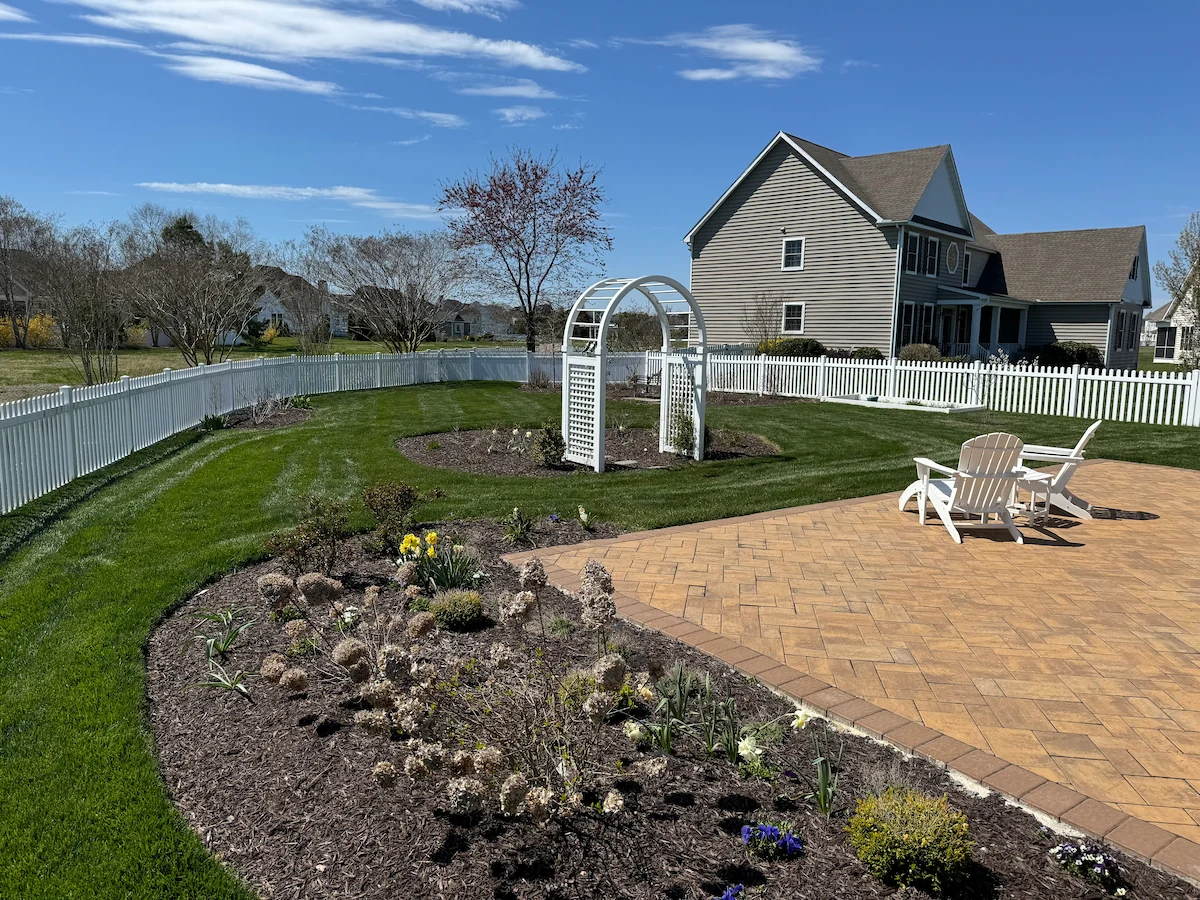 Manicured green lawn Harvest Turf Care Sussex County DE