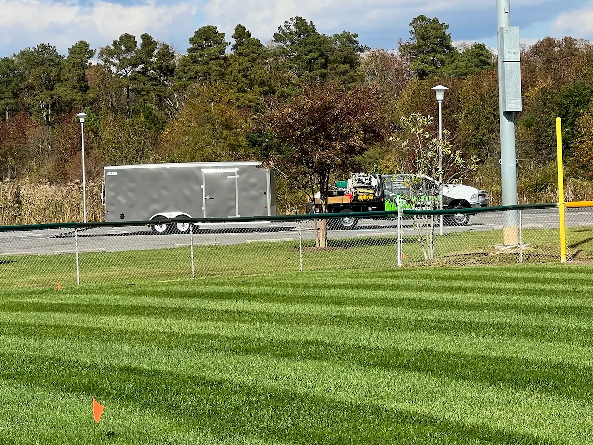 Striped athletic field Harvest Turf Care Sussex County DE